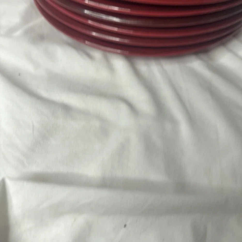 Citrus Grove Solid Red Valentine Stoneware 11